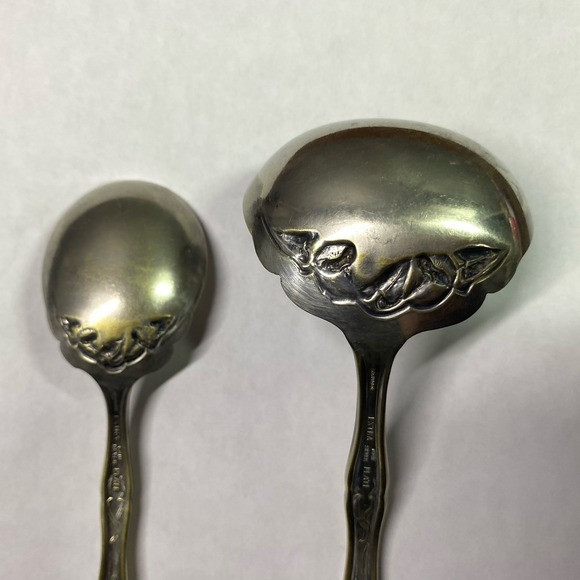 Oneida GALVESTON Stainless Steel Flatwear 2pc Gravy Ladle & Serving Spoon - Picture 5 of 7